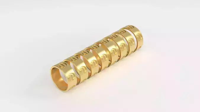 Love rings Eu Size 3D print model