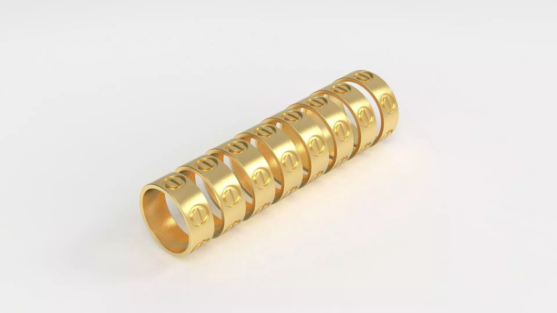 Love rings Eu Size 3D print model_0