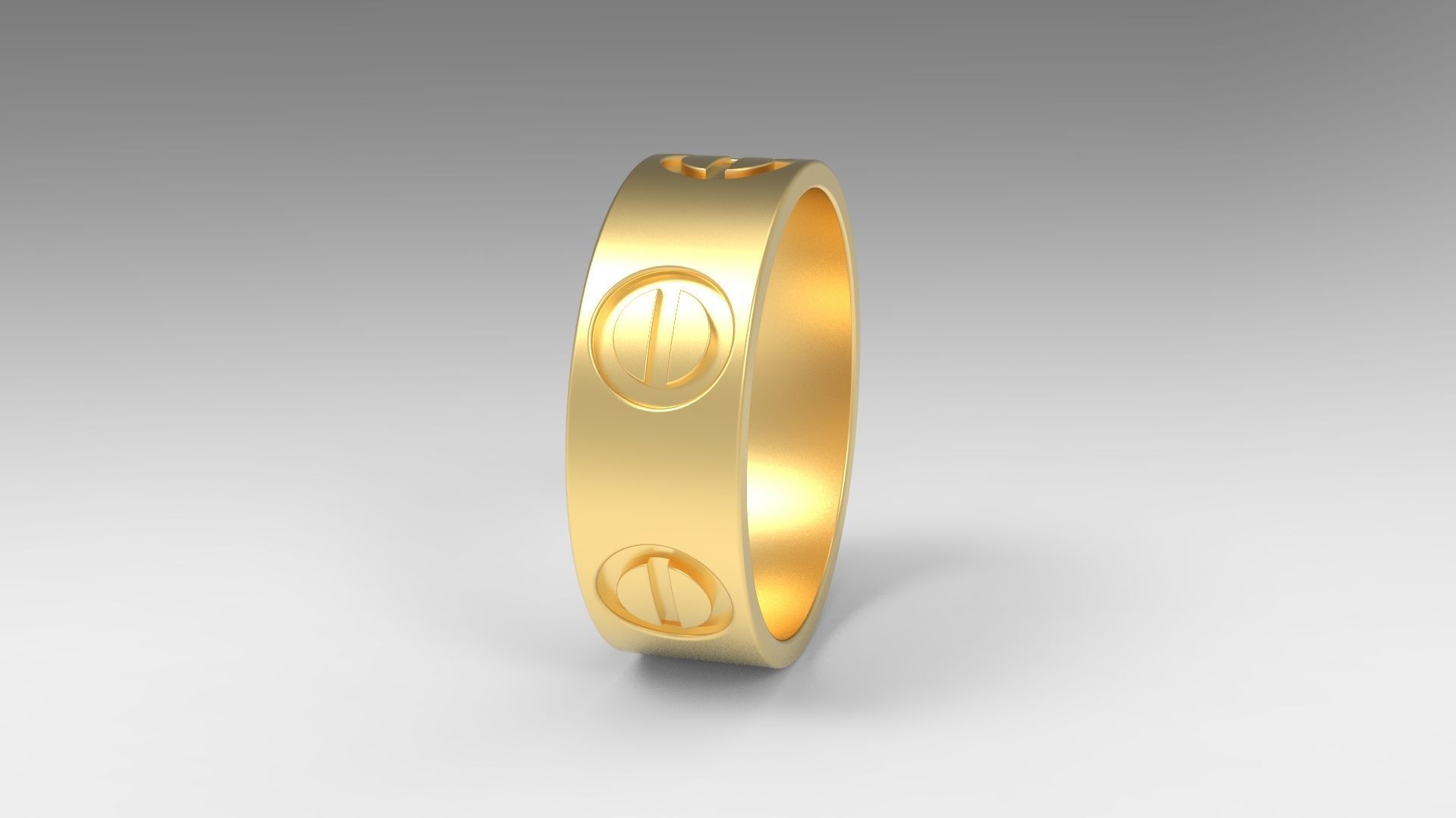 Love rings Eu Size 3D print model_5