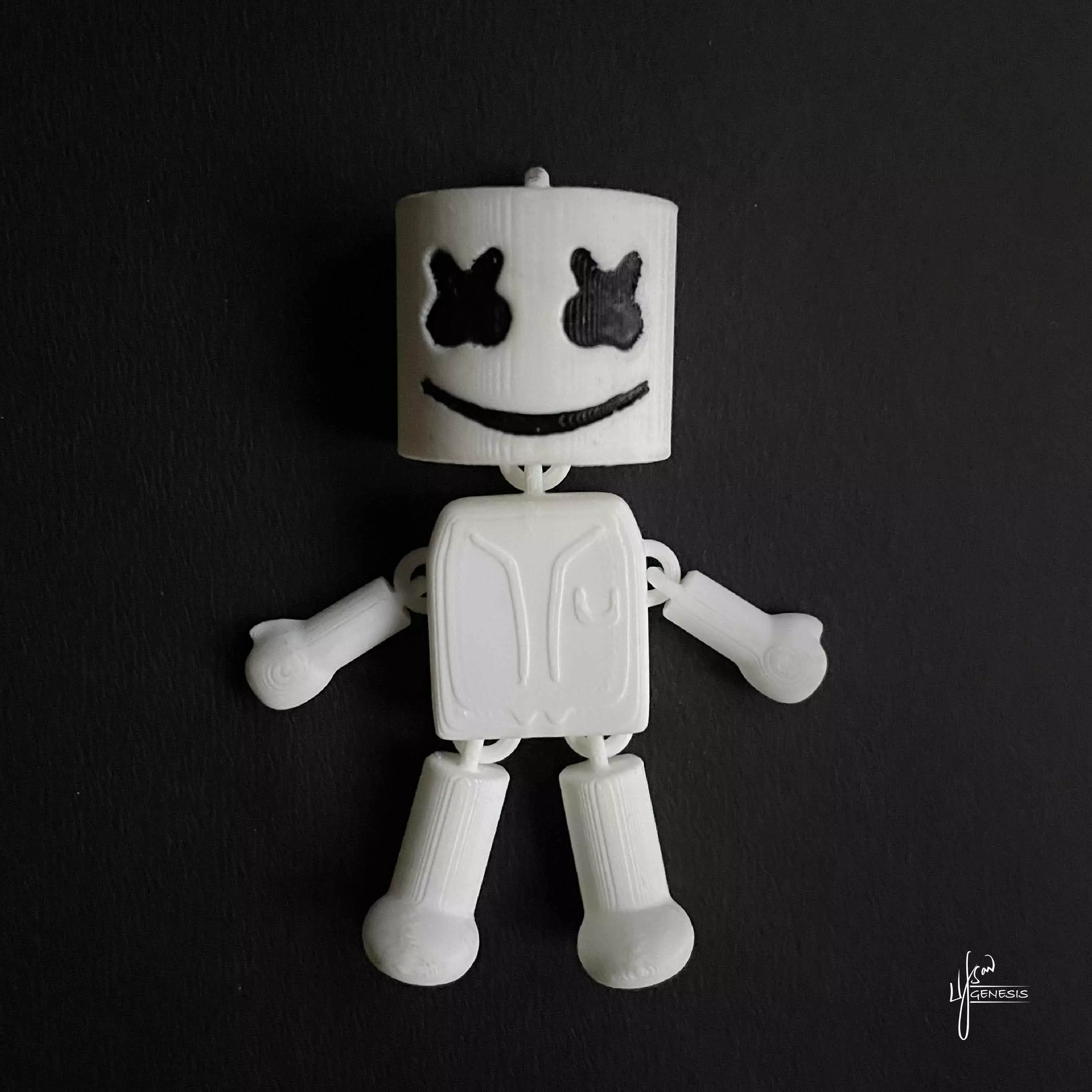 MARSHMELLO ARTICULATED PRINT-IN-PLACE 3D print model_0