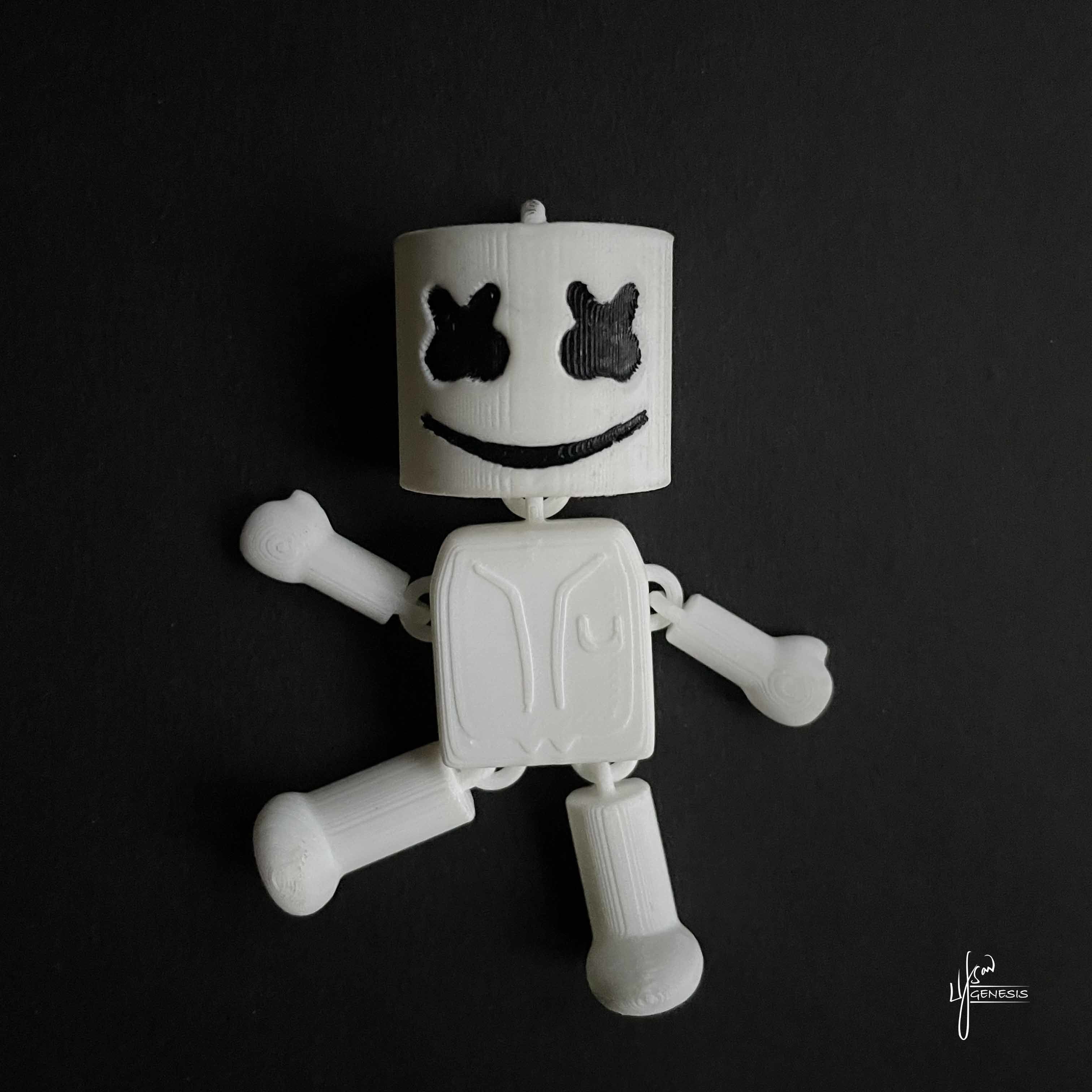 MARSHMELLO ARTICULATED PRINT-IN-PLACE 3D print model_1