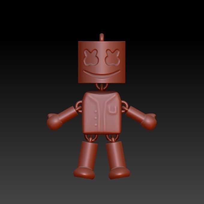 MARSHMELLO ARTICULATED PRINT-IN-PLACE 3D print model_4