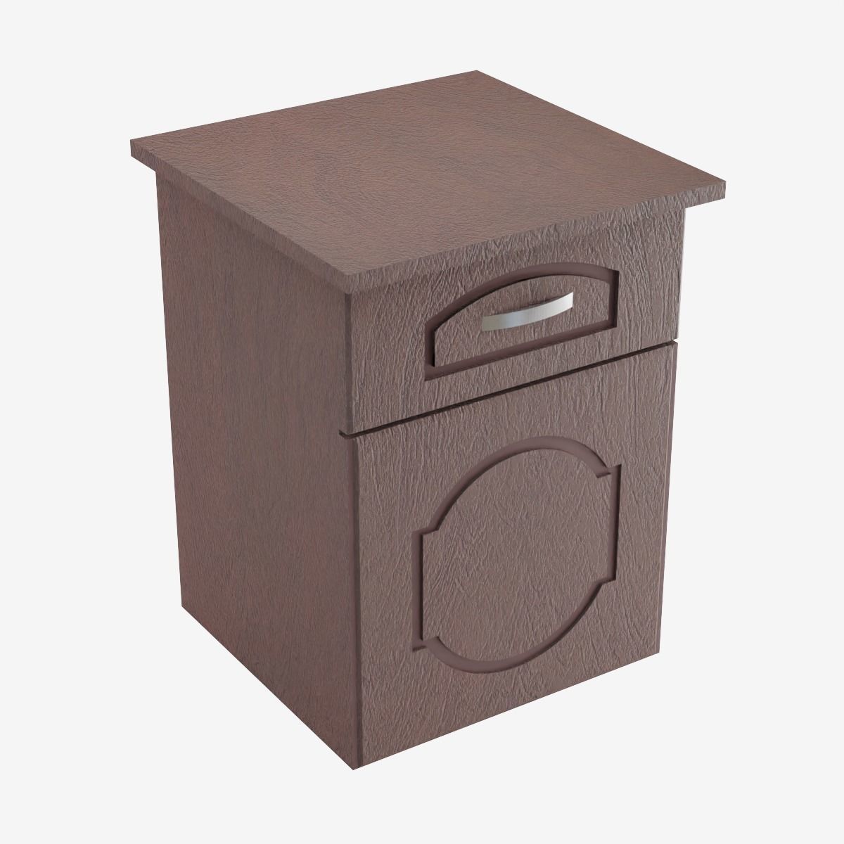 Chest of Drawers Low-poly 3D model_9