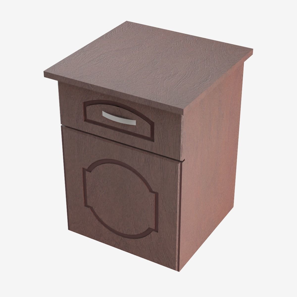 Chest of Drawers Low-poly 3D model_11