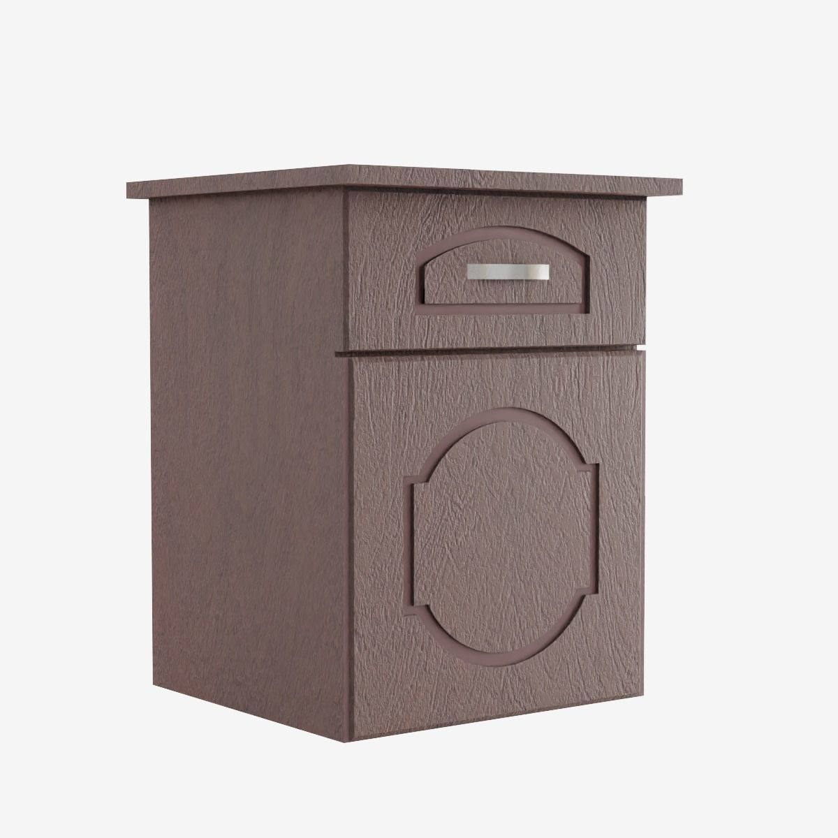 Chest of Drawers Low-poly 3D model_2