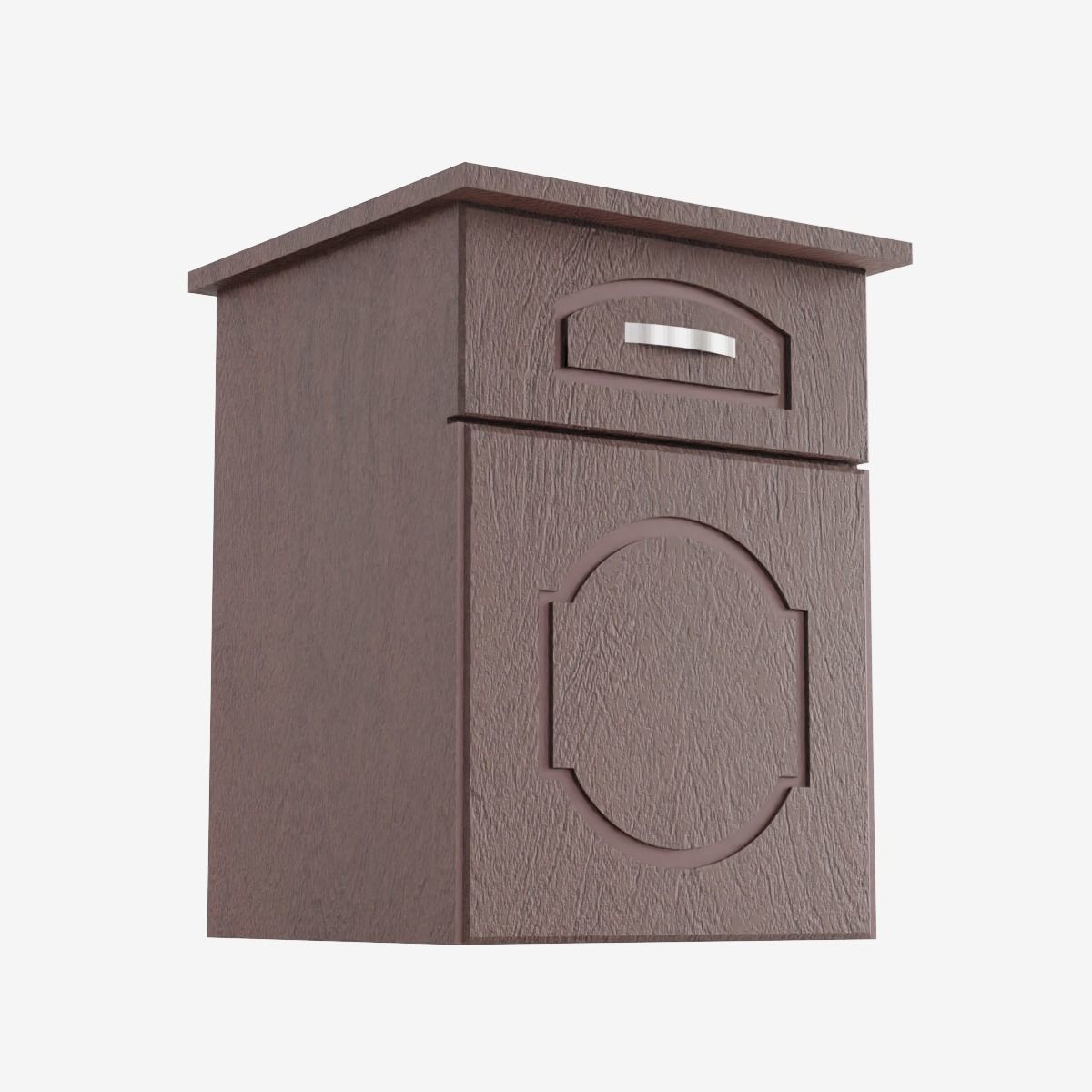 Chest of Drawers Low-poly 3D model_4