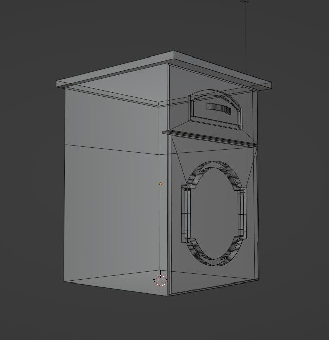 Chest of Drawers Low-poly 3D model_15