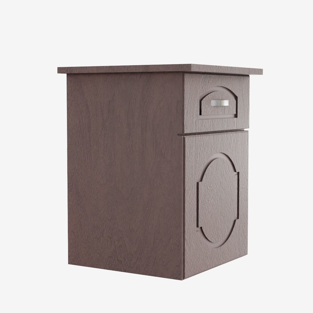 Chest of Drawers Low-poly 3D model_5