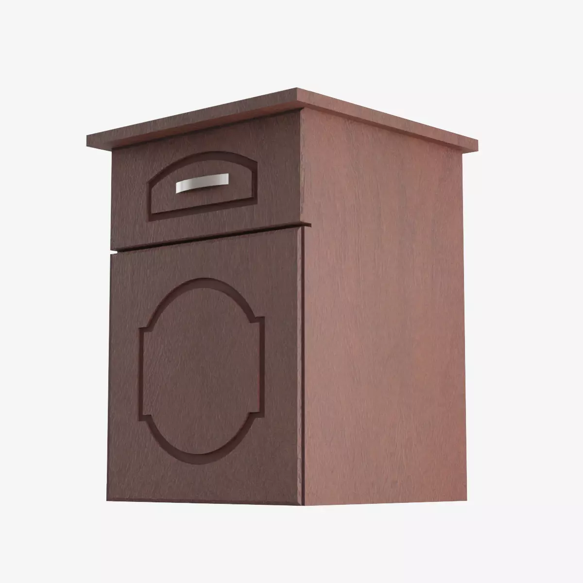 Chest of Drawers Low-poly 3D model_0