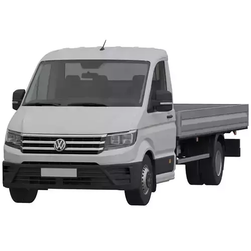 VW Crafter 2 Flatbed Truck MAXI 50 3D model