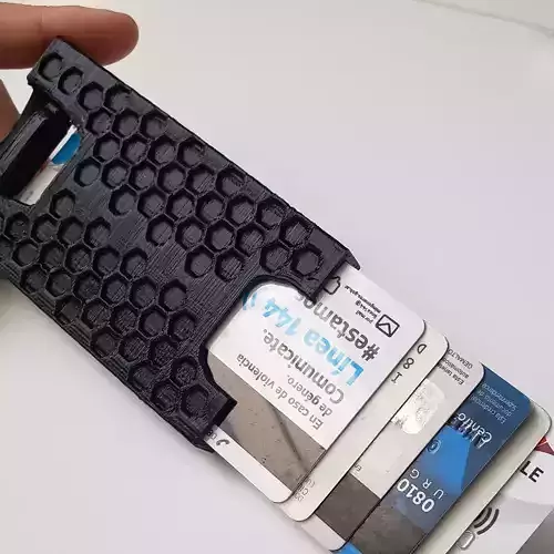 Practical Wallet  6 Cards and 1 RFID Card  3D print model
