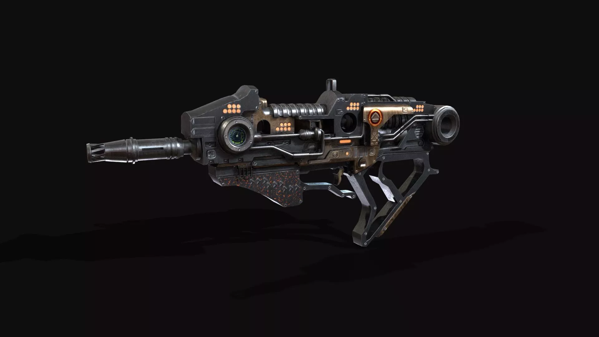 Sci-Fi Rifles Low-poly 3D model
