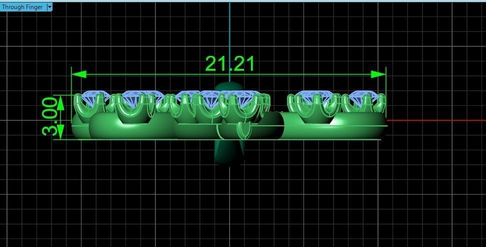 elegant pendant with a pattern and stones 560 3D print model_6