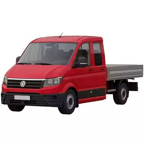 VW Crafter 2 Flatbed Truck 3D model