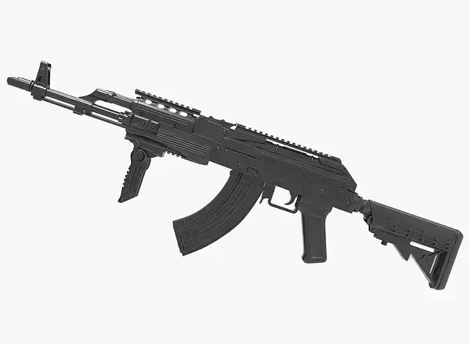 Ak 47 tactical ris m4 stock