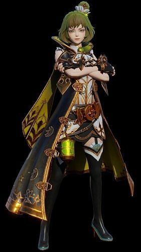 Aknal ladyboy Low-poly 3D model