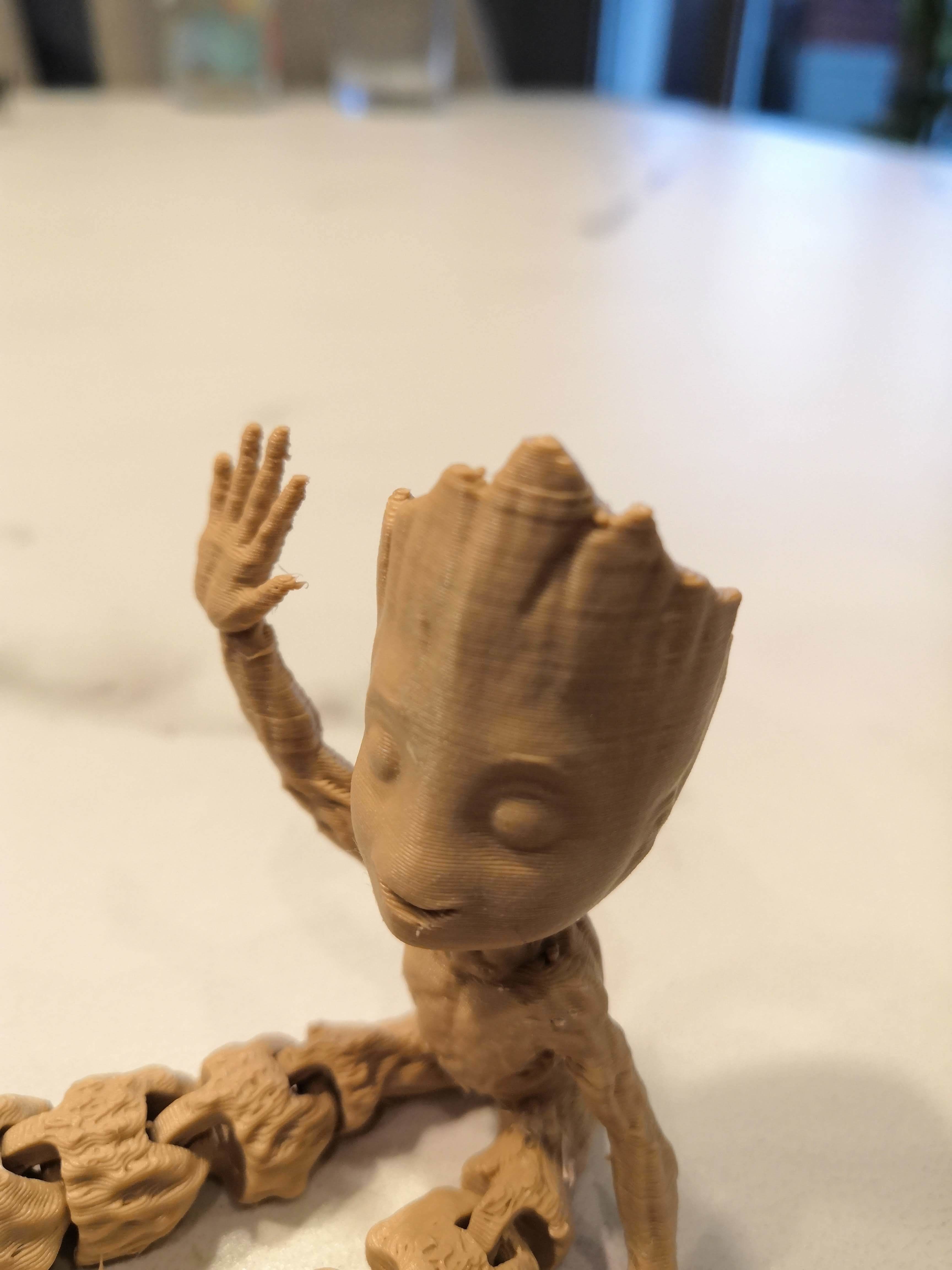 Baby Groot Flexi articulated 3D print model_4