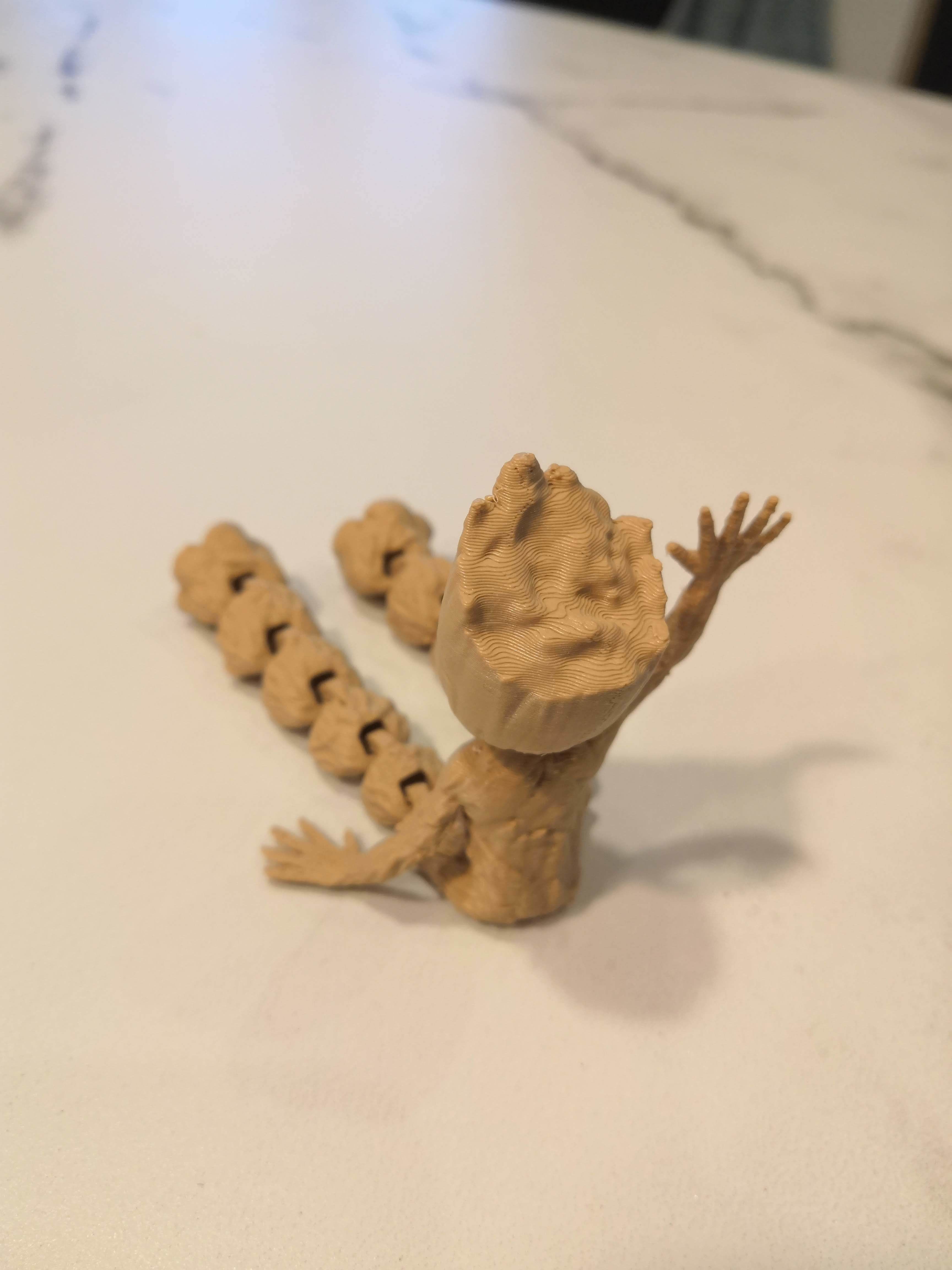 Baby Groot Flexi articulated 3D print model_3