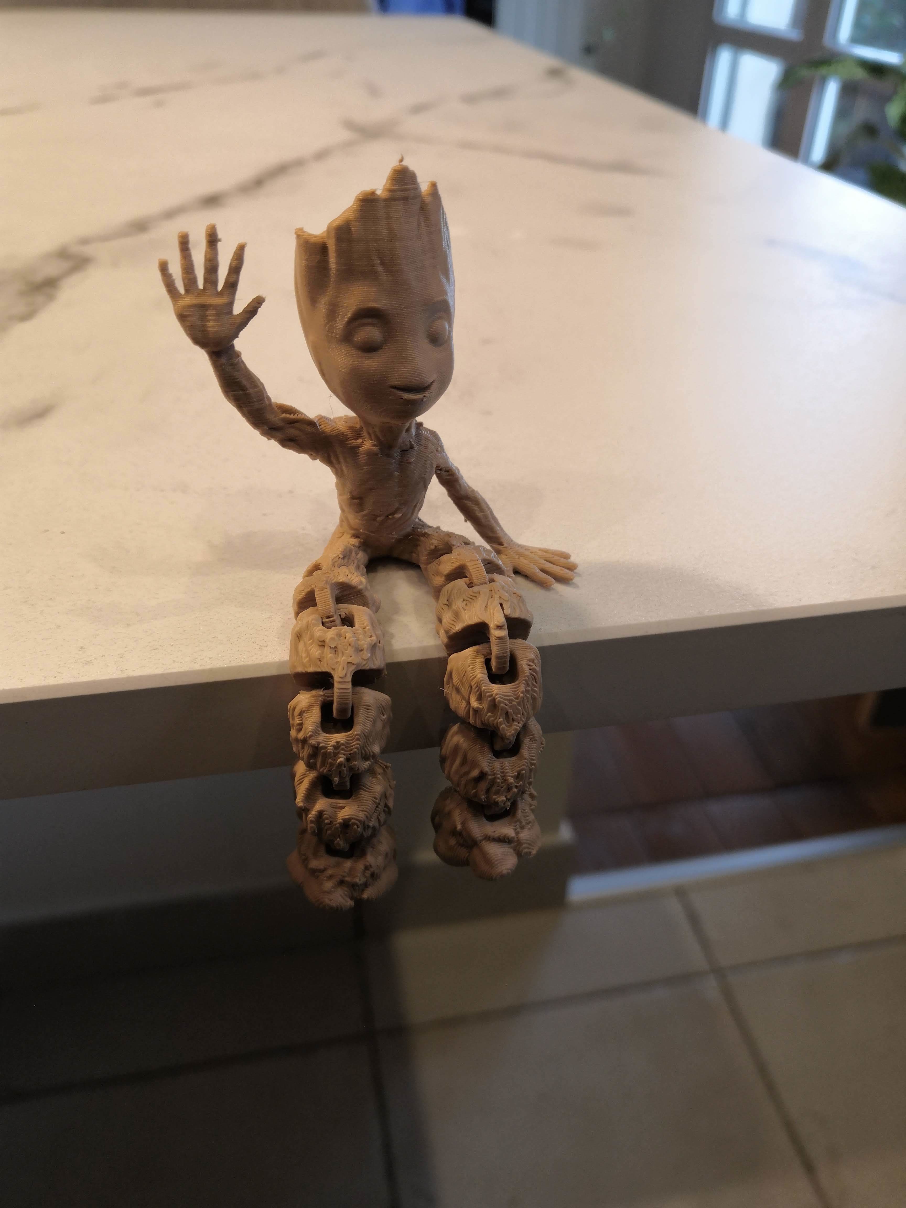 Baby Groot Flexi articulated 3D print model_1