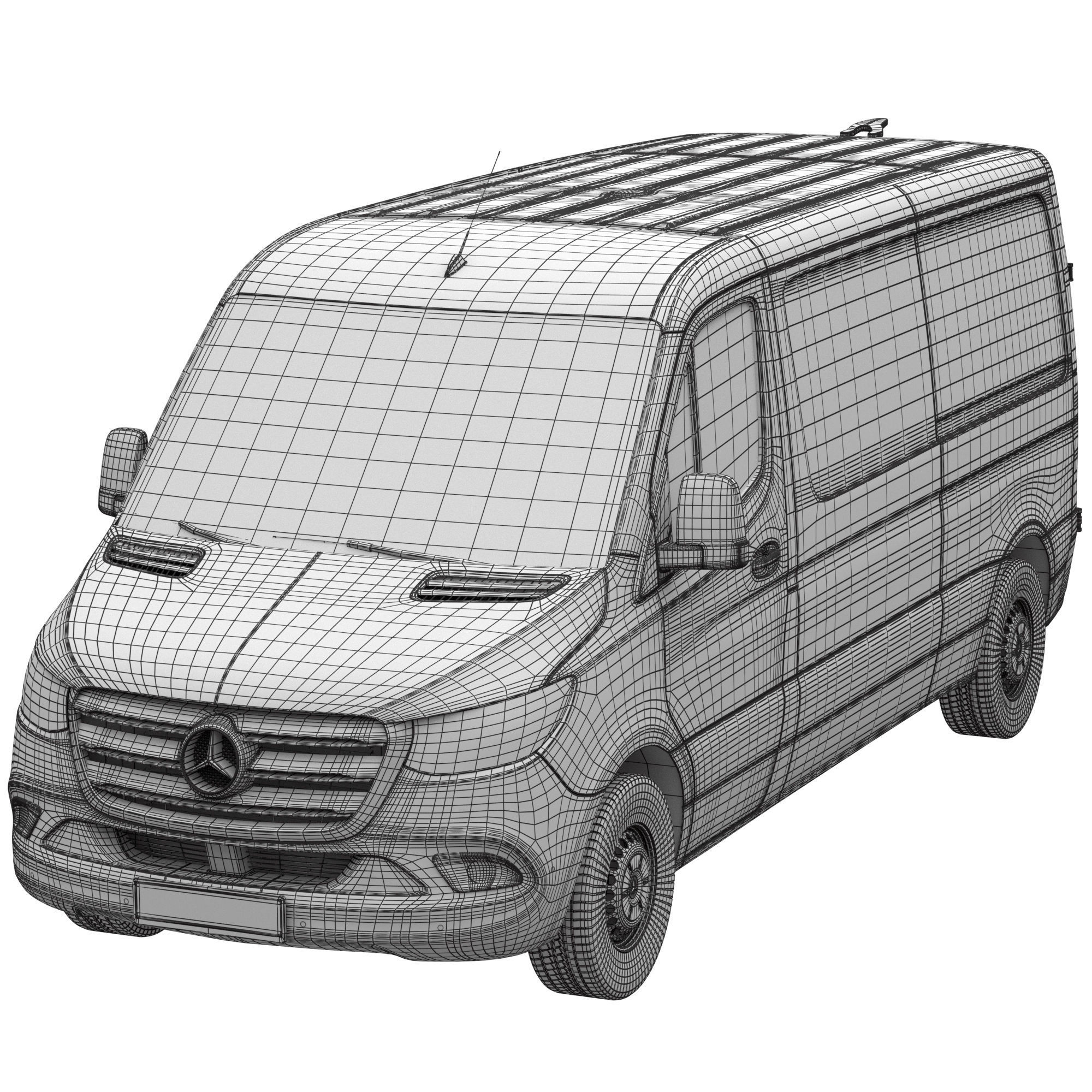 Mercedes-Benz Sprinter L2H1 Van 3D model_16