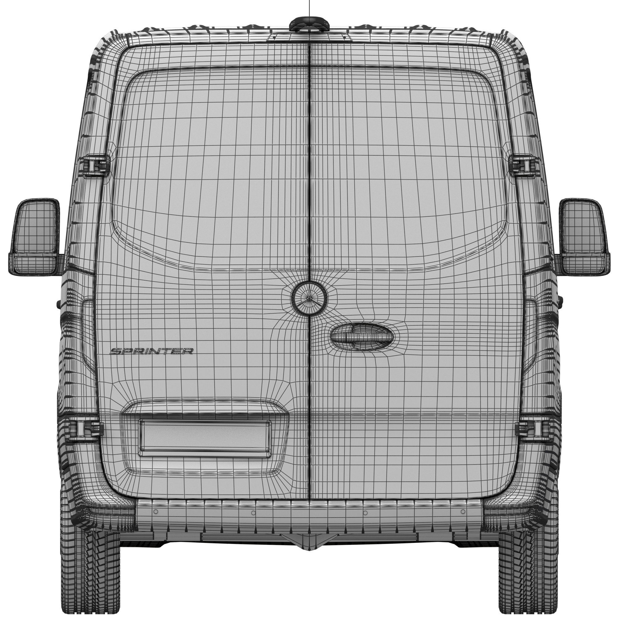 Mercedes-Benz Sprinter L2H1 Van 3D model_19