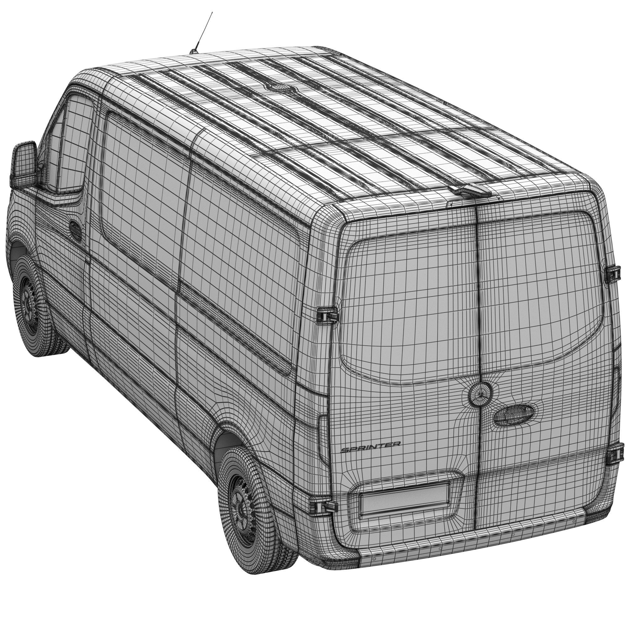 Mercedes-Benz Sprinter L2H1 Van 3D model_17