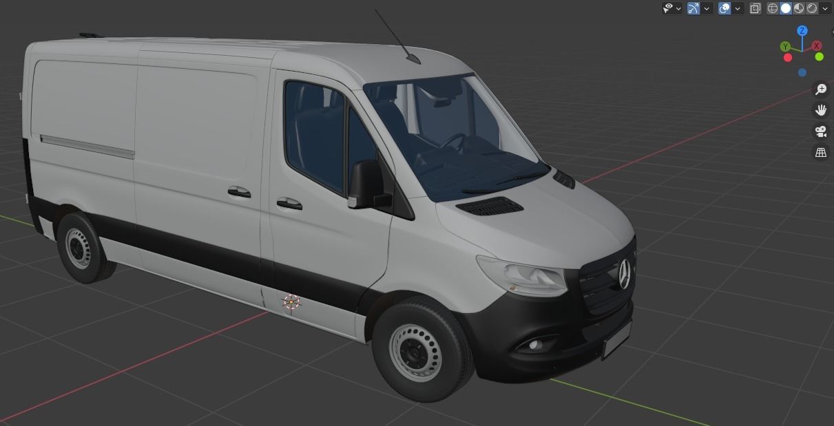 Mercedes-Benz Sprinter L2H1 Van 3D model_25