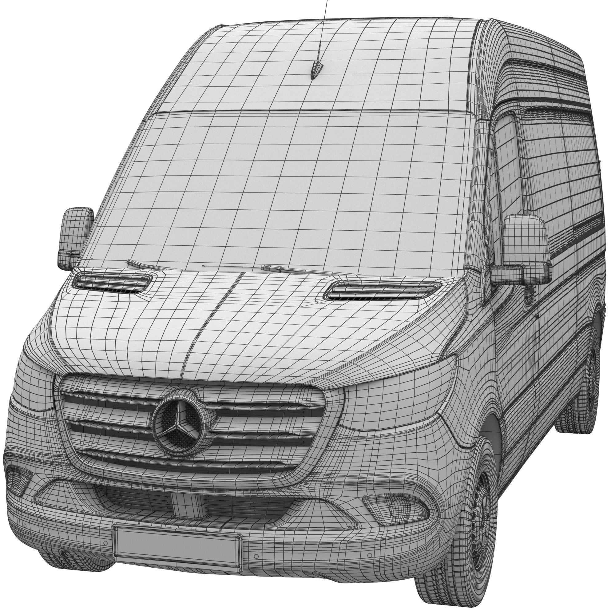 Mercedes-Benz Sprinter L2H2 Van 3D model_17