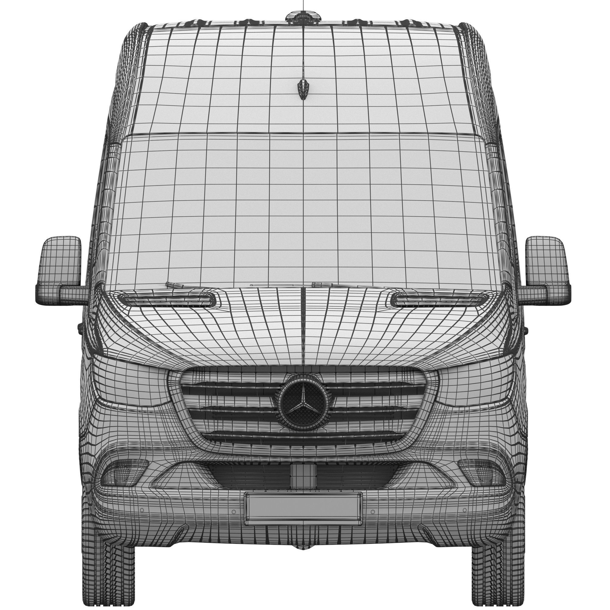 Mercedes-Benz Sprinter L2H2 Van 3D model_19