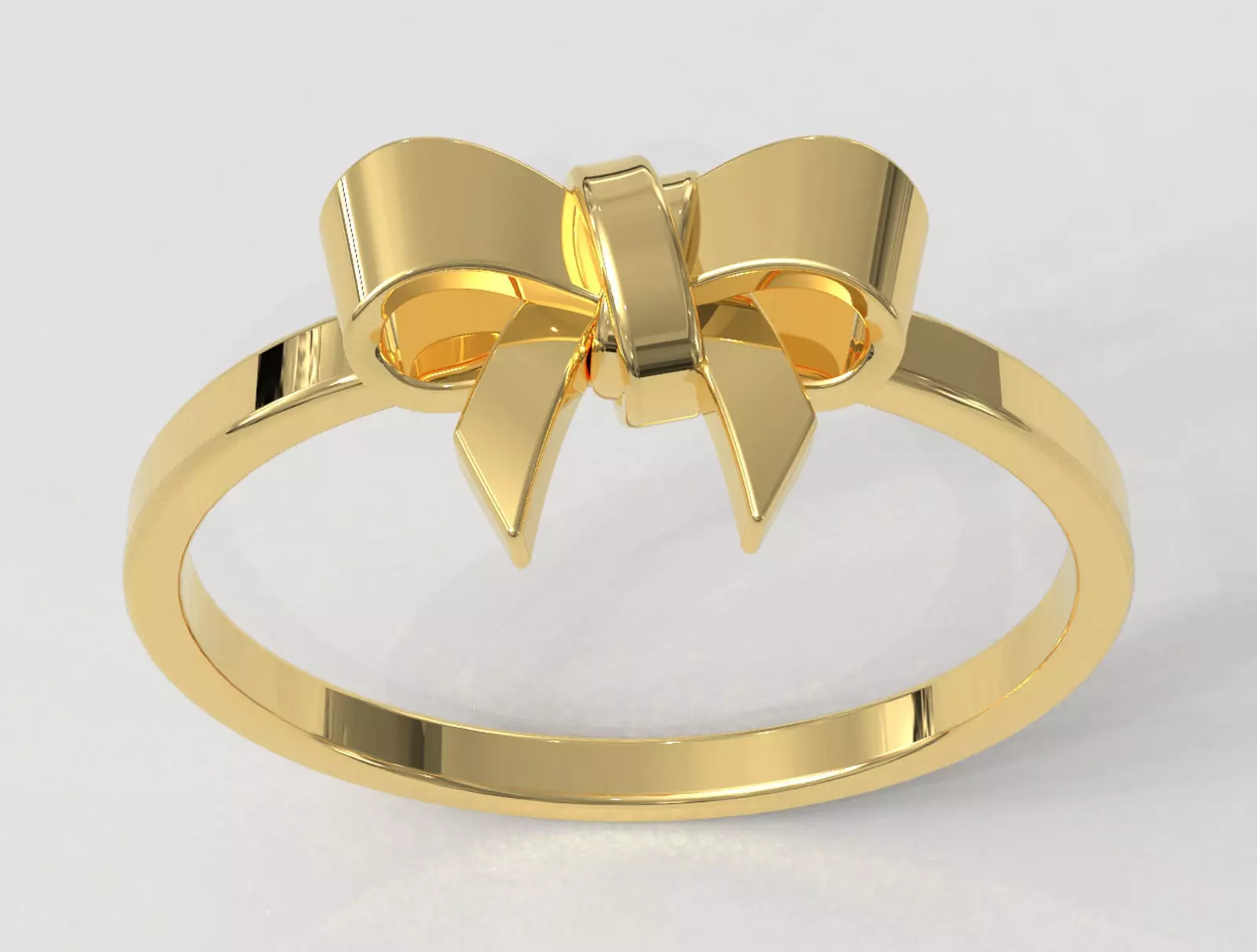 Bow Knot Ring 3D print model_0
