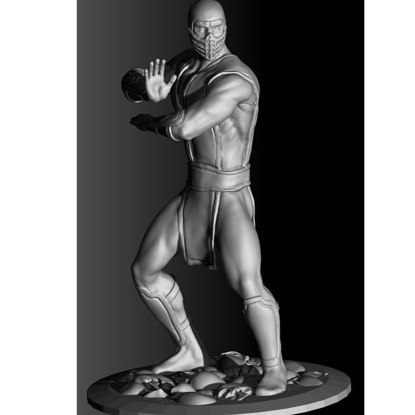 SCORPION NINJA 3DPrintable  STL 3D print model_17