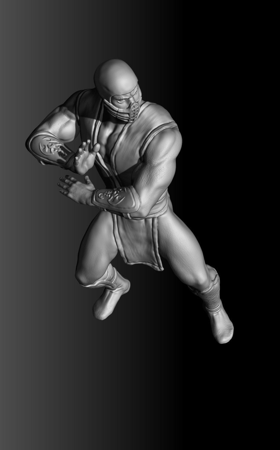 SCORPION NINJA 3DPrintable  STL 3D print model_18