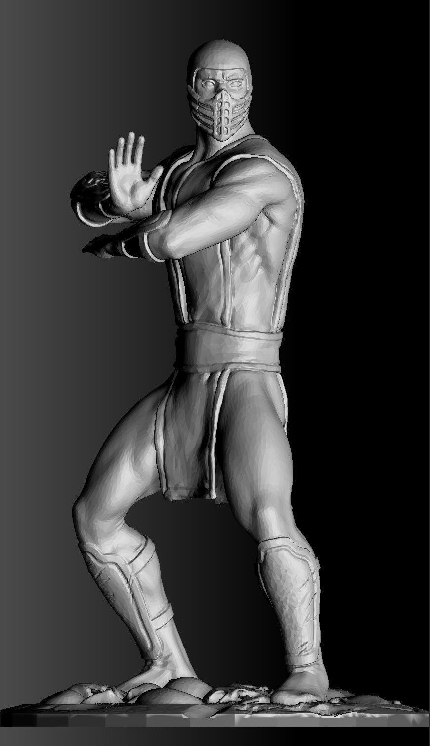 SCORPION NINJA 3DPrintable  STL 3D print model_23