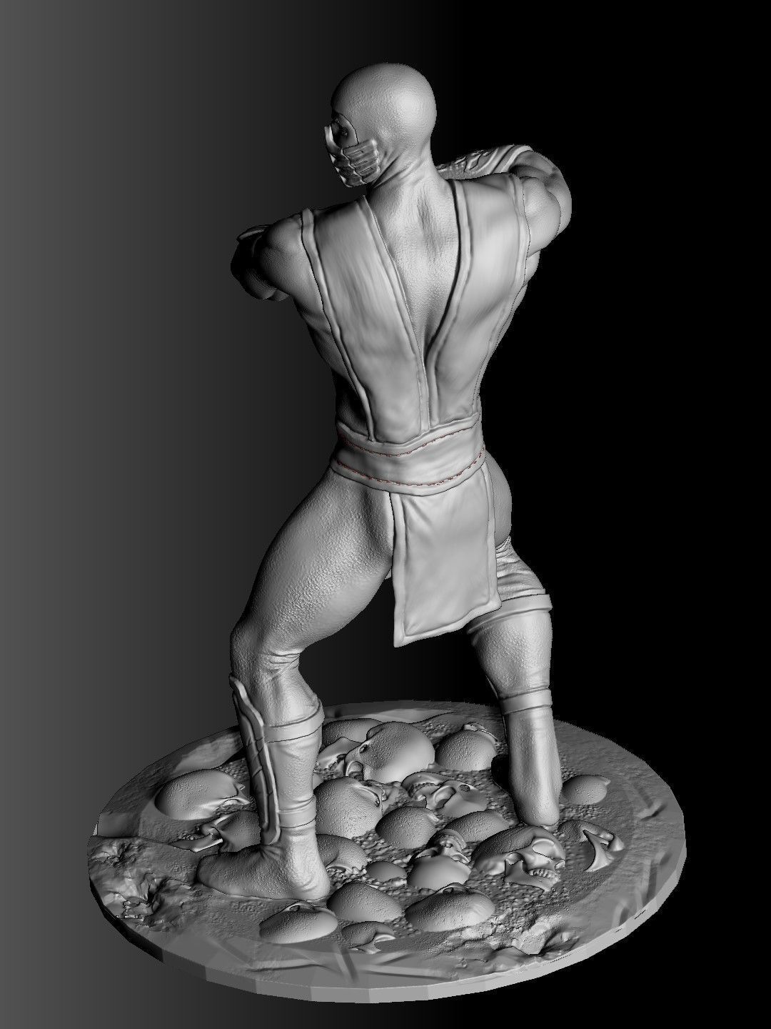 SCORPION NINJA 3DPrintable  STL 3D print model_13