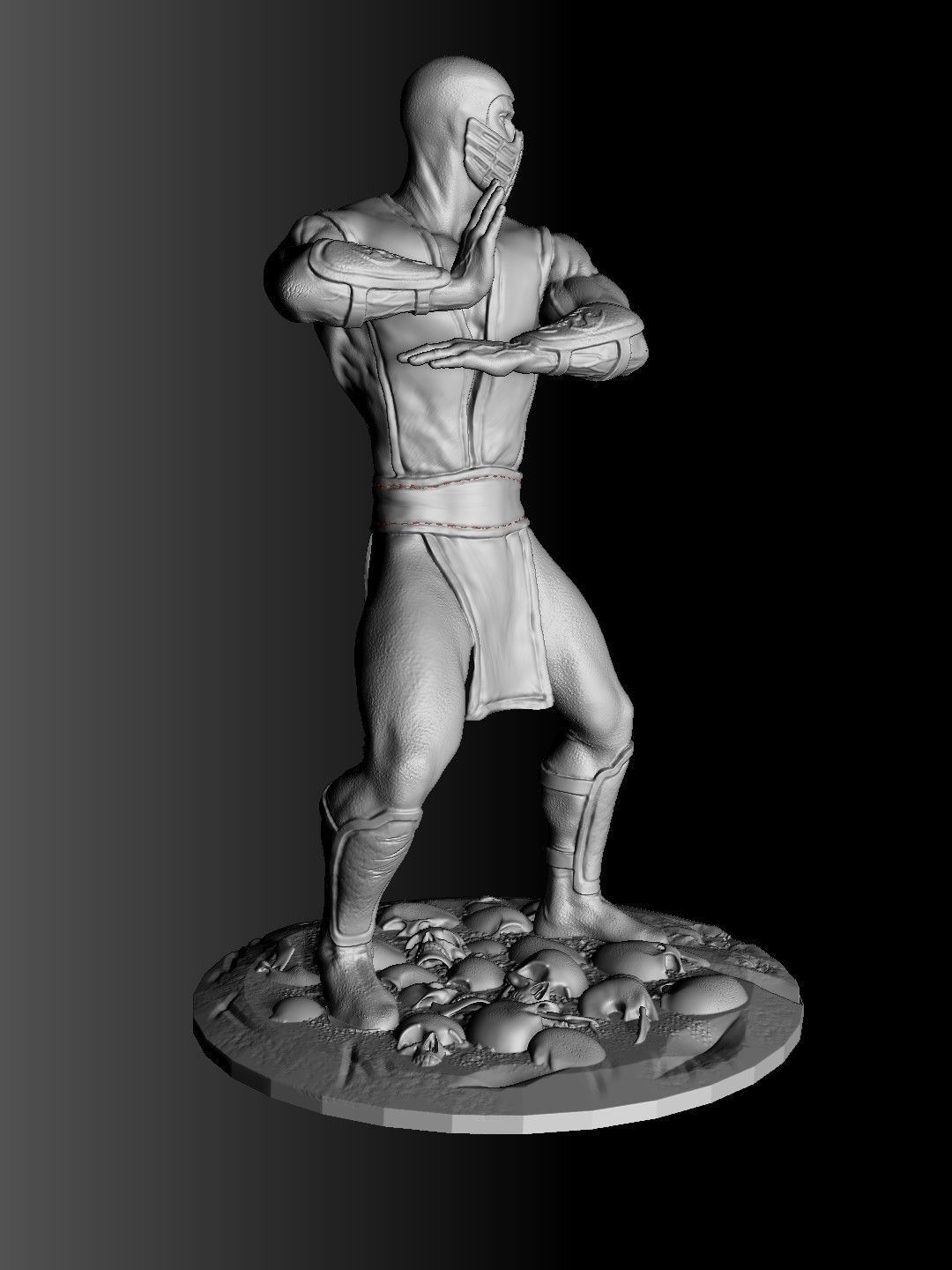 SCORPION NINJA 3DPrintable  STL 3D print model_20