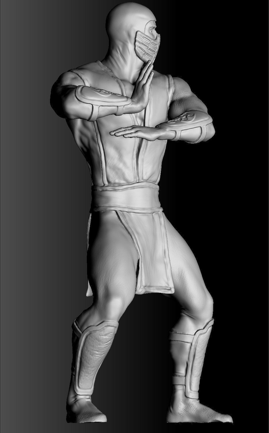 SCORPION NINJA 3DPrintable  STL 3D print model_25