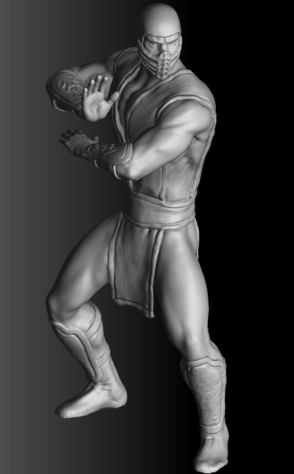 SCORPION NINJA 3DPrintable  STL 3D print model_26
