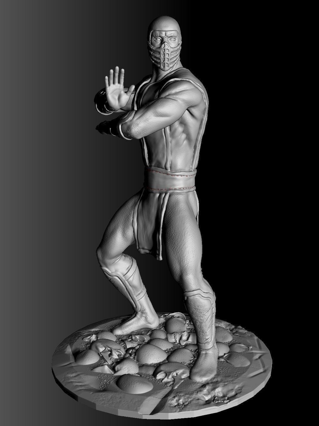 SCORPION NINJA 3DPrintable  STL 3D print model_14