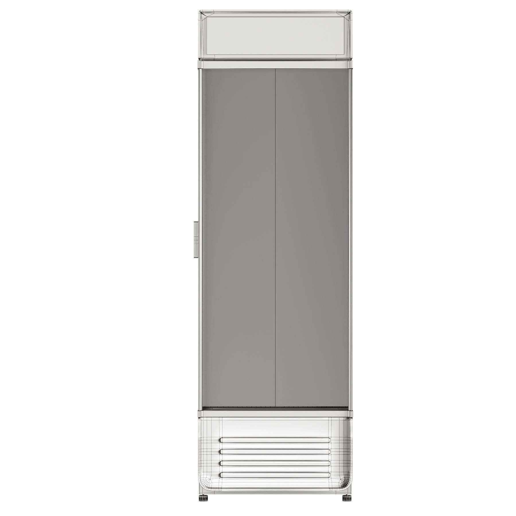 Store Refrigerator Bottles and Cans Low-poly 3D model_6