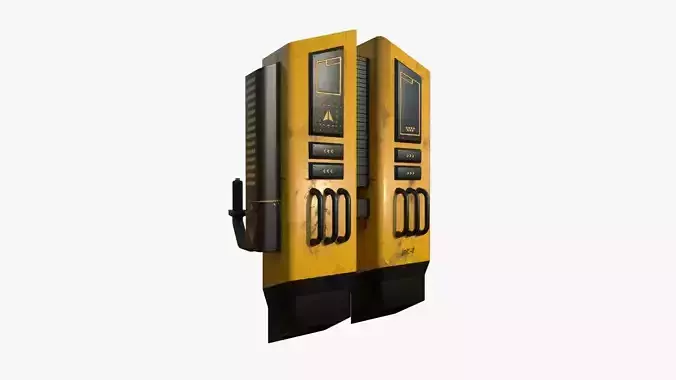 Jetpack F03 Yellow Black - SciFi Character Design Low-poly 3D model
