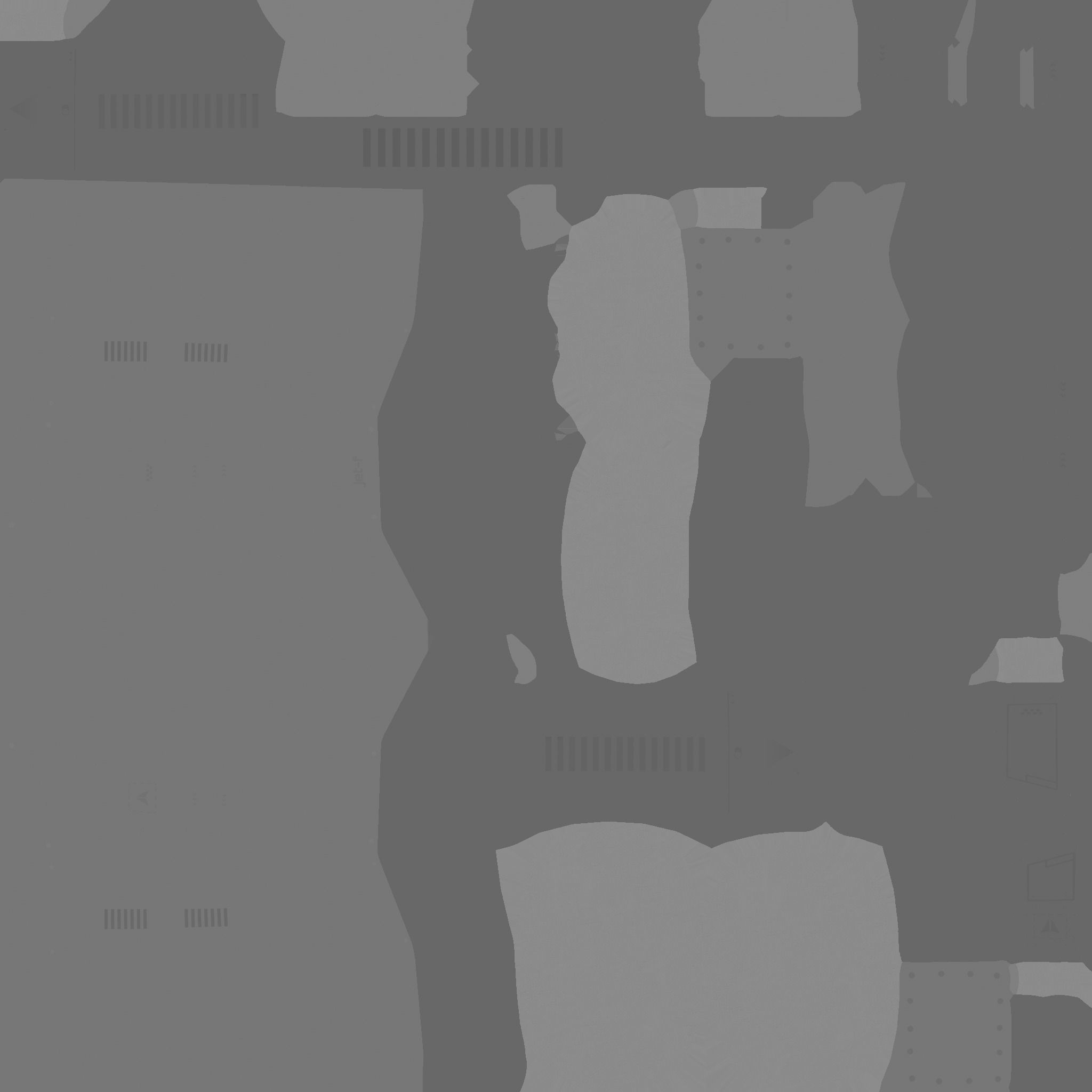 Jetpack F04 Red Black - SciFi Character Design Low-poly 3D model_20