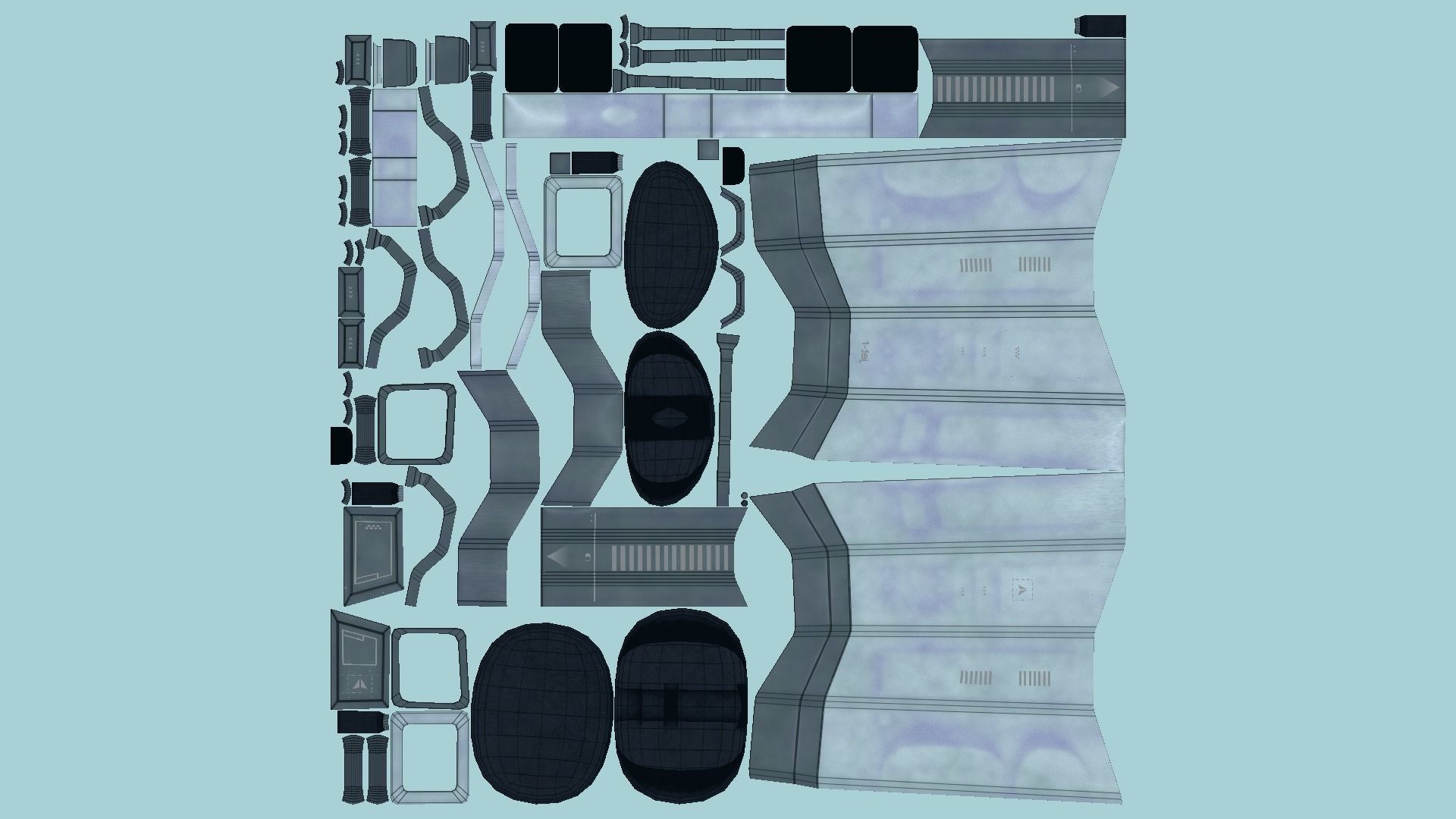 Jetpack F06 Chrome - SciFi Character Design Low-poly 3D model_5