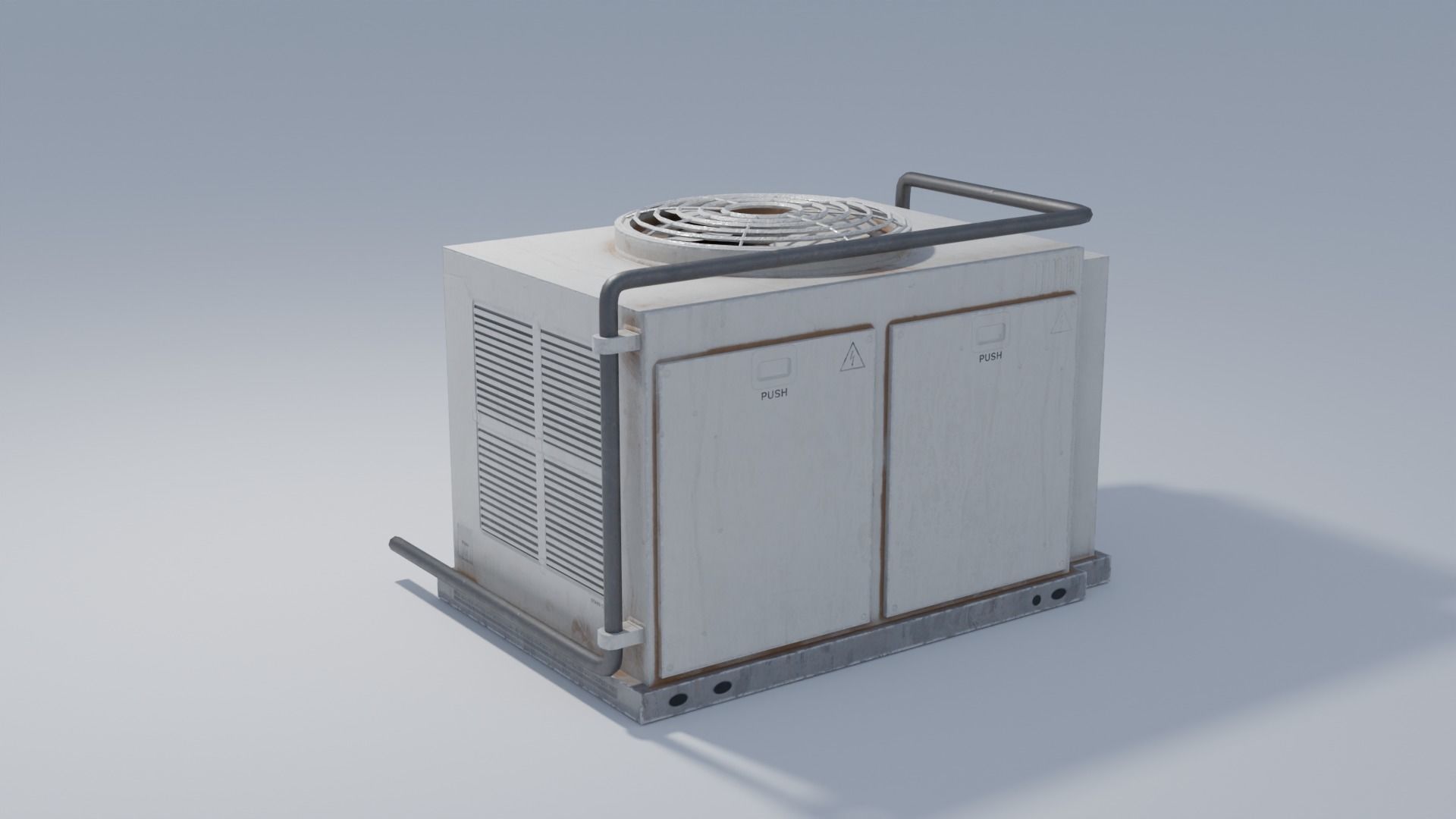 Rooftop AC Unit with 4K Textures Low-poly 3D model_4