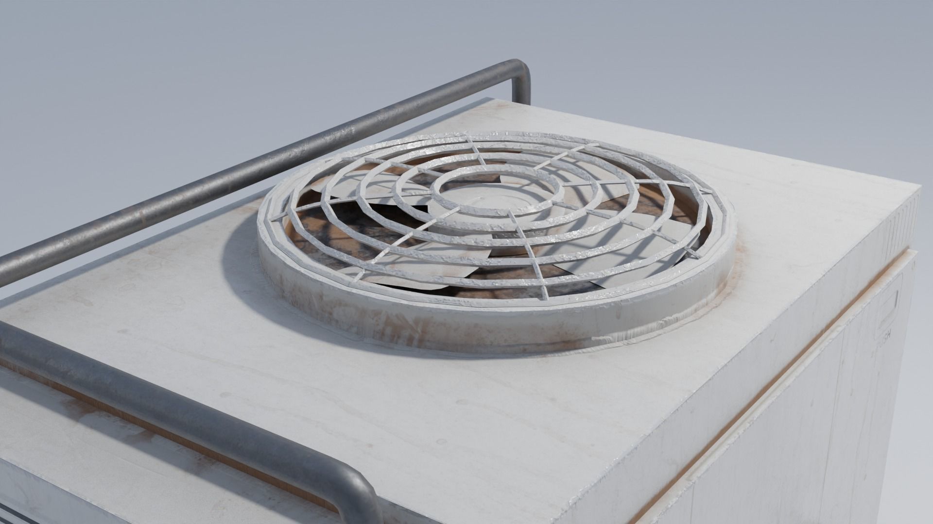 Rooftop AC Unit with 4K Textures Low-poly 3D model_10