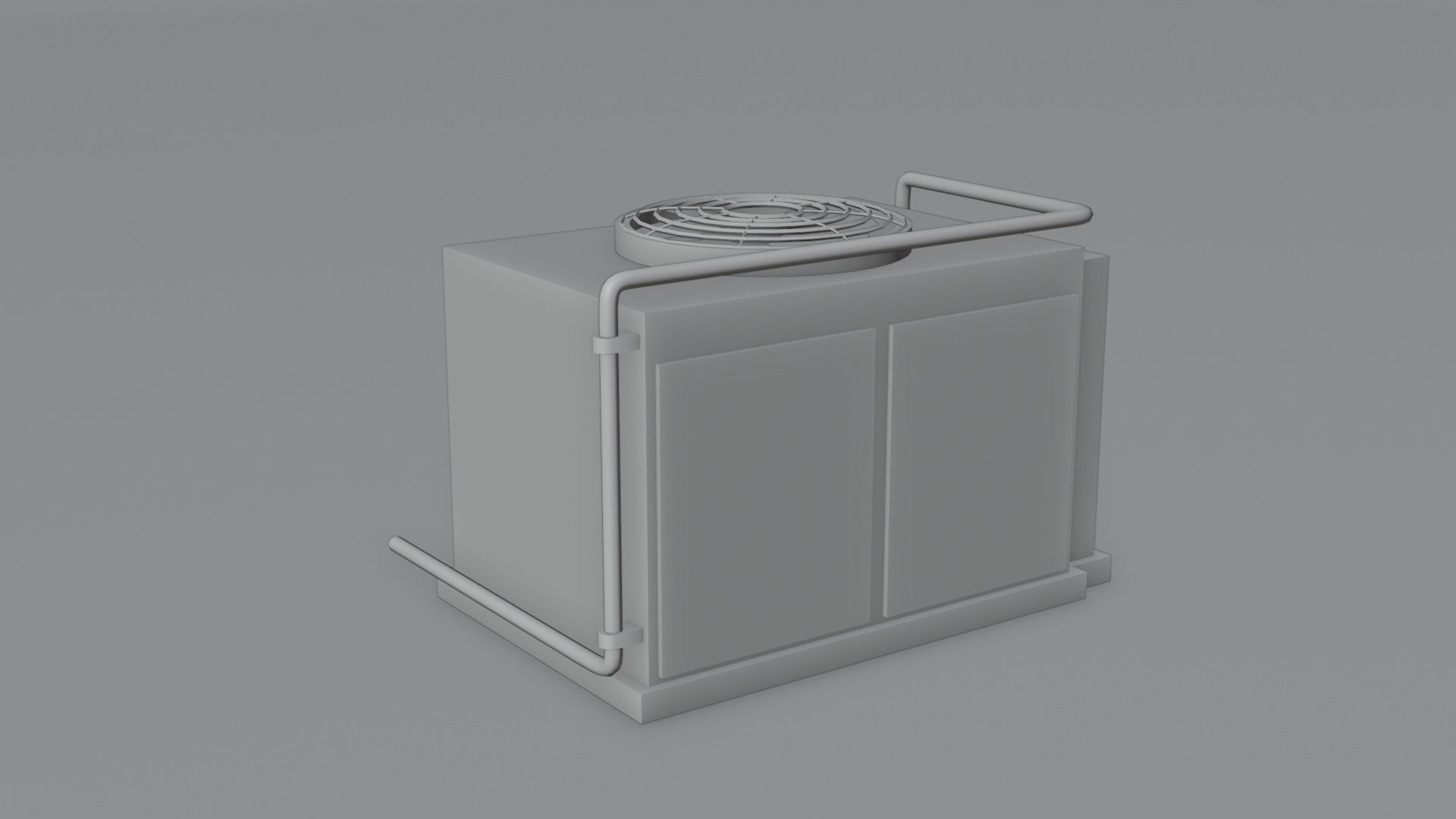 Rooftop AC Unit with 4K Textures Low-poly 3D model_6