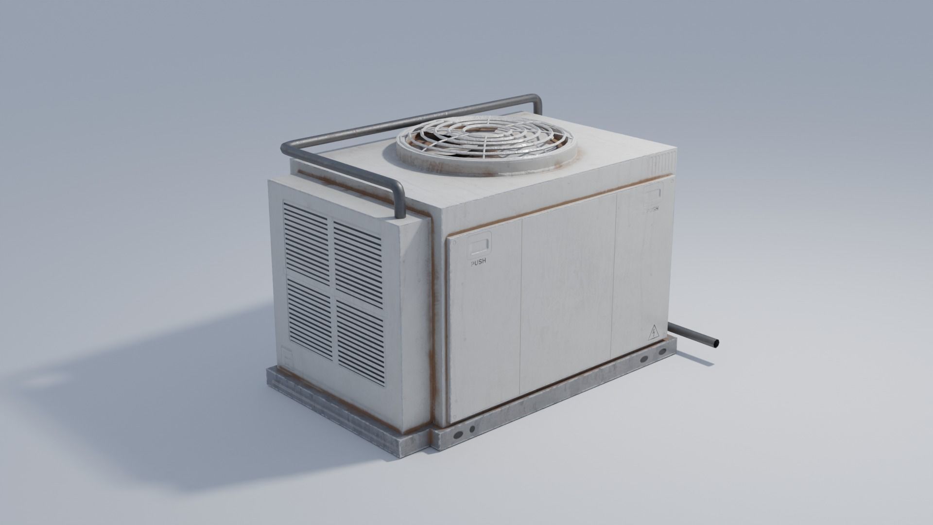 Rooftop AC Unit with 4K Textures Low-poly 3D model_1