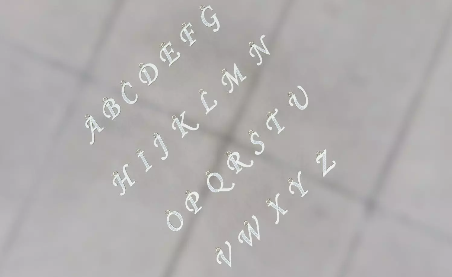 alphabet 3D print model_0