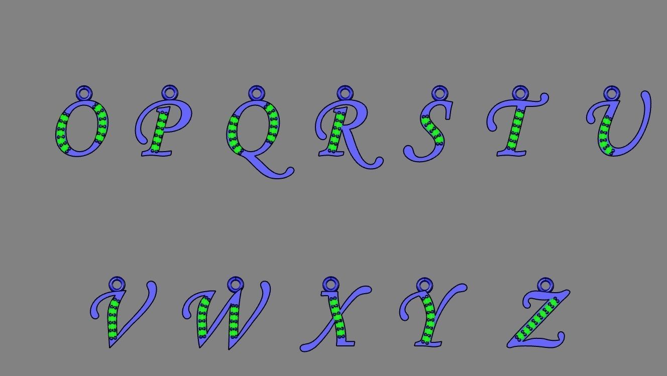 alphabet 3D print model_2