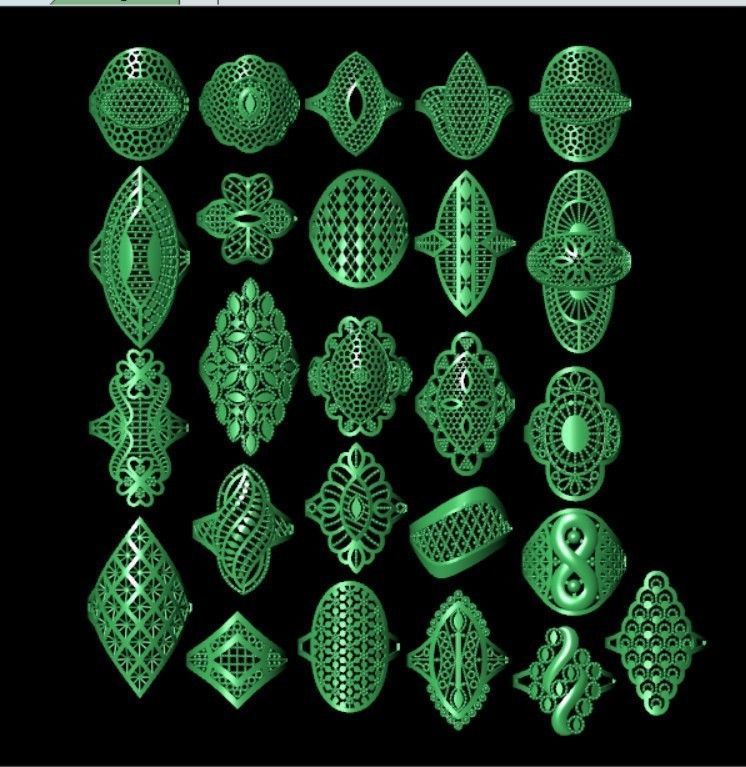 25 PLAIN RINGS 3D print model_52