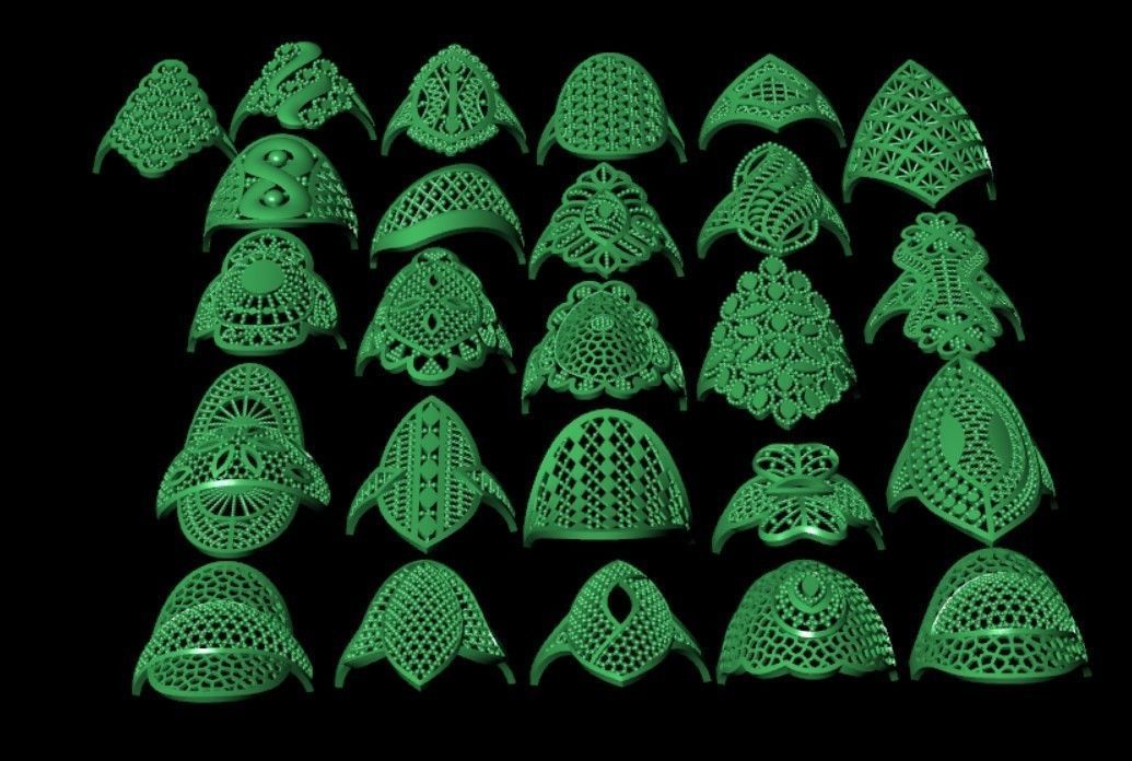 25 PLAIN RINGS 3D print model_53